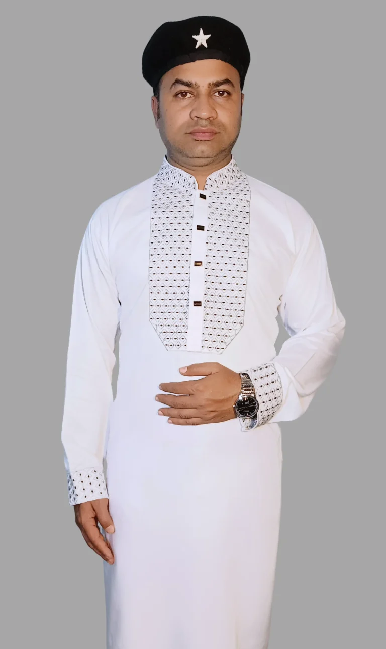 Premium Quality Exclusive Stylish Viral Design Cotton Embroidery Panjabi